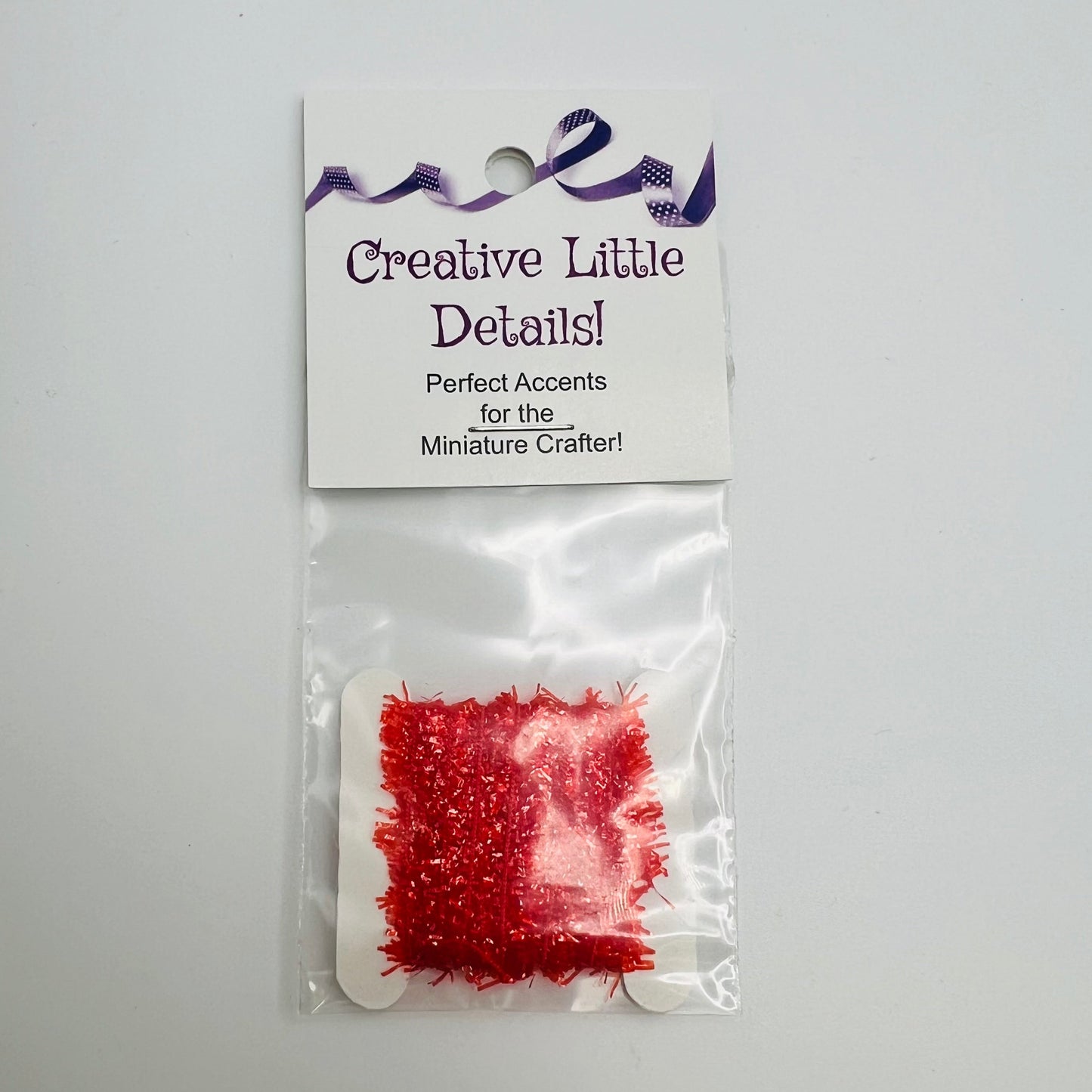 Red Christmas Tree Garland - 1/12 Scale Dollhouse Miniature
