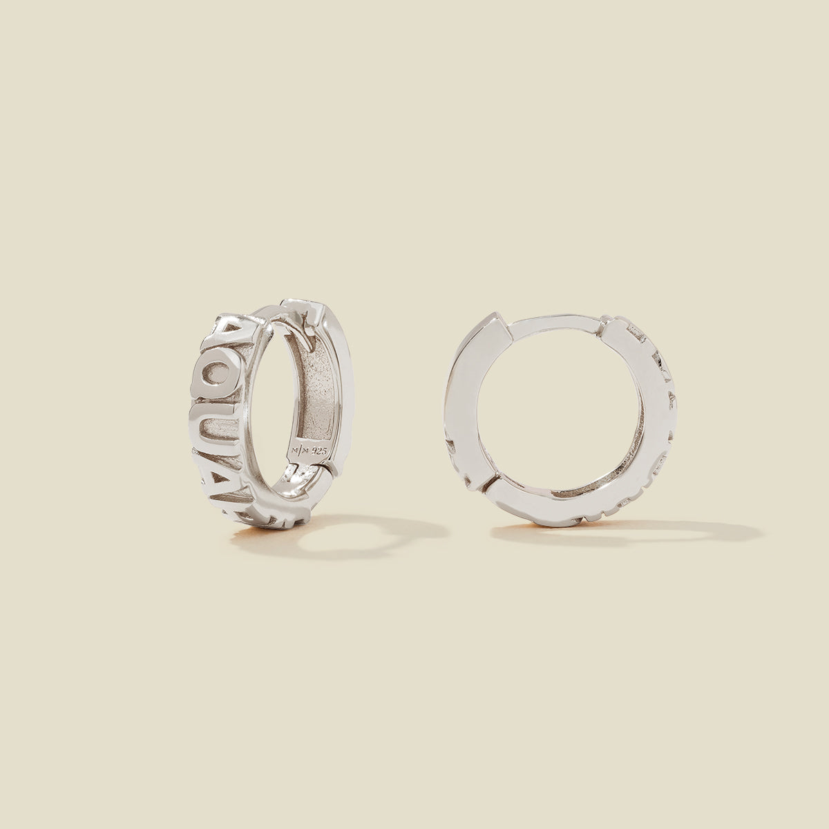 Aquarius Huggie Hoop Earrings | Final Sale