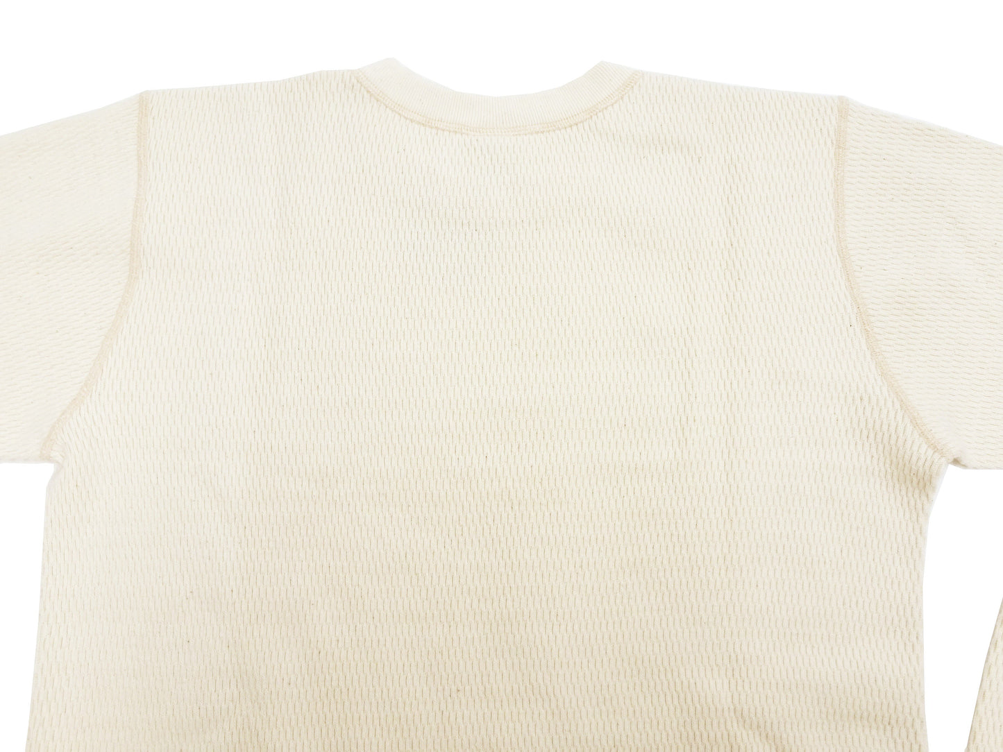 Buzz Rickson Waffle-Knit Thermal T-Shirt Men's Casual Long Sleeve Plain Crew Neck Waffle Tee BR63755 109 Natural