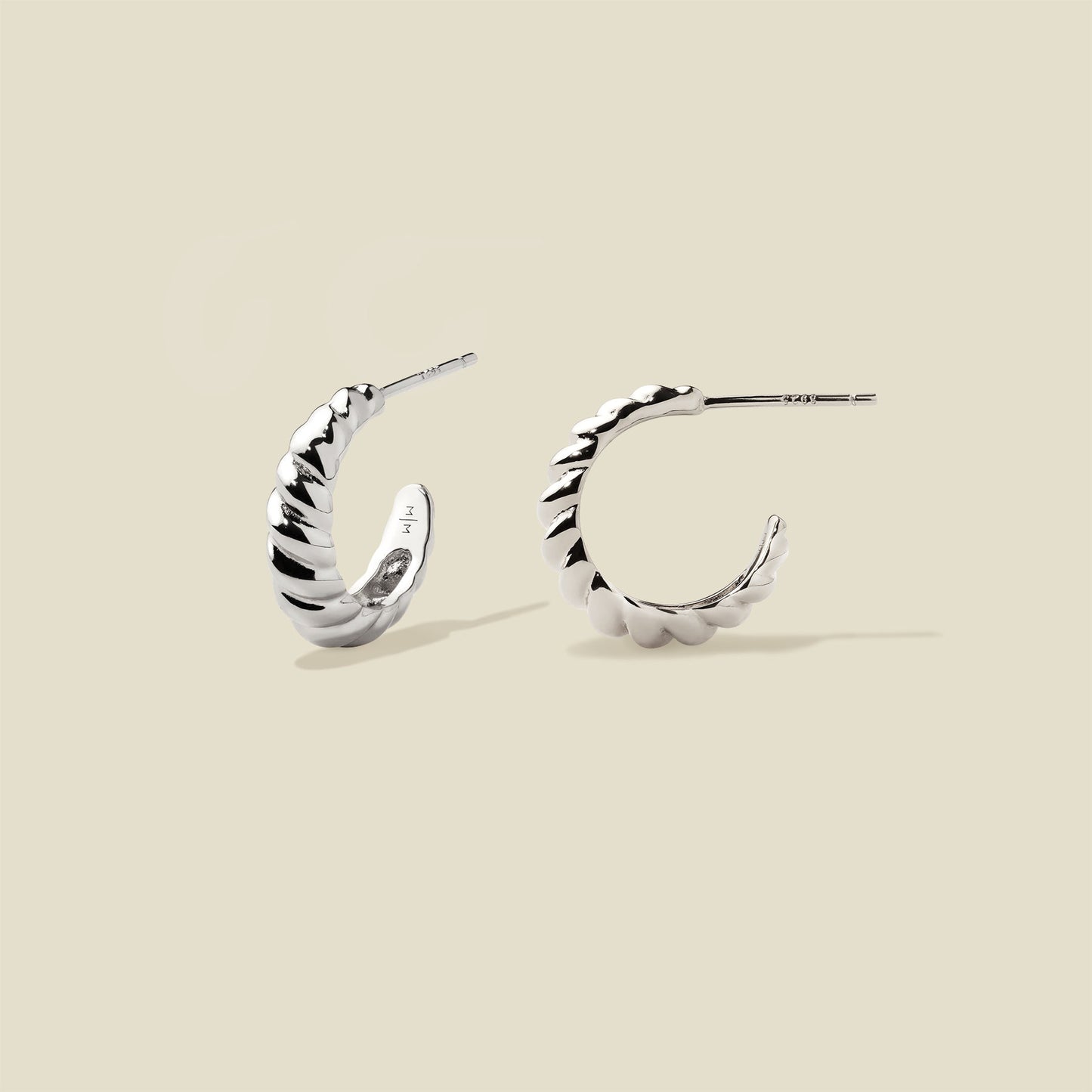 Gloss Croissant Hoop Earrings | Final Sale