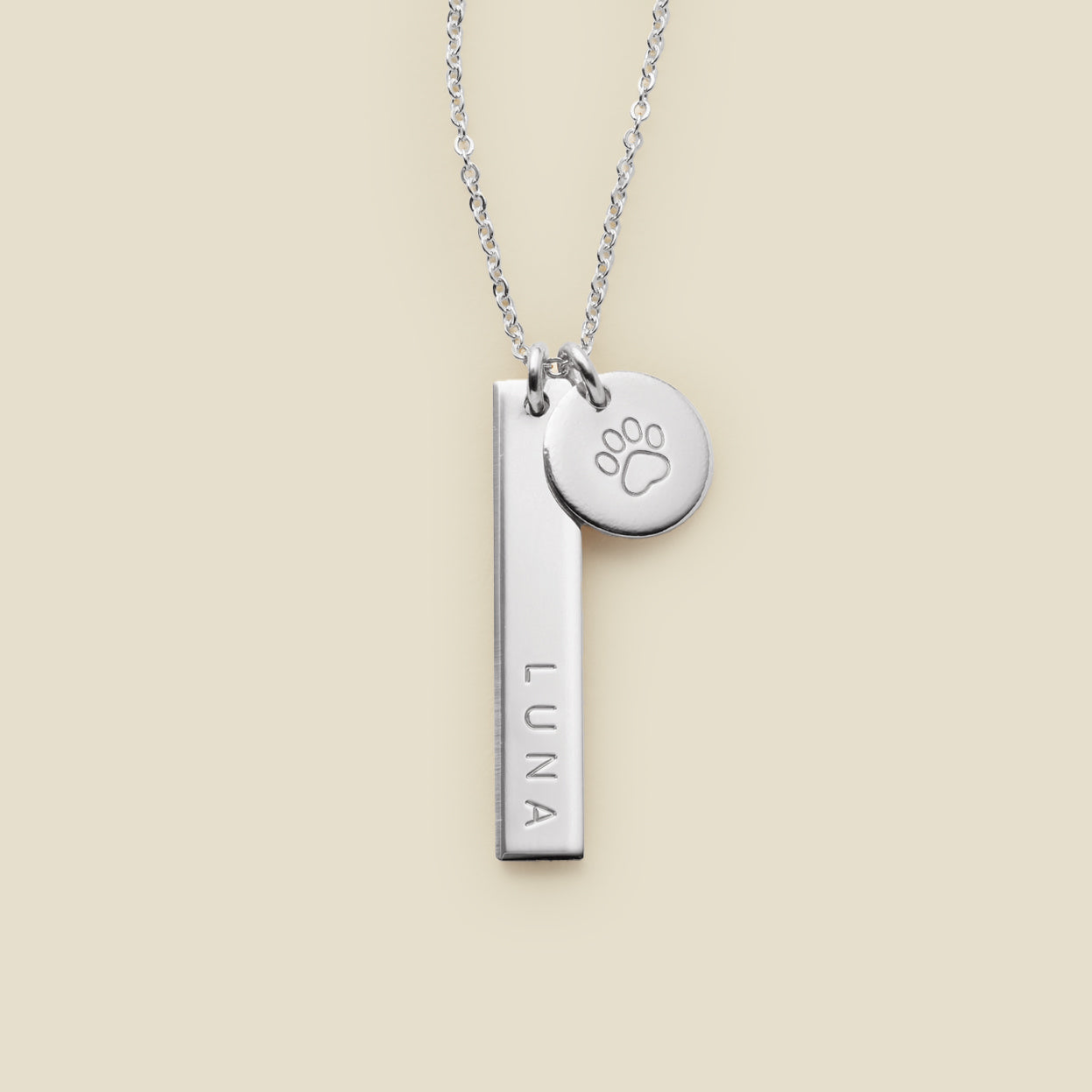 Paw & Co Bar Necklace