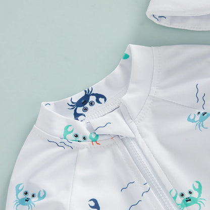 CROCODILE Swimsuit with Sun Hat
