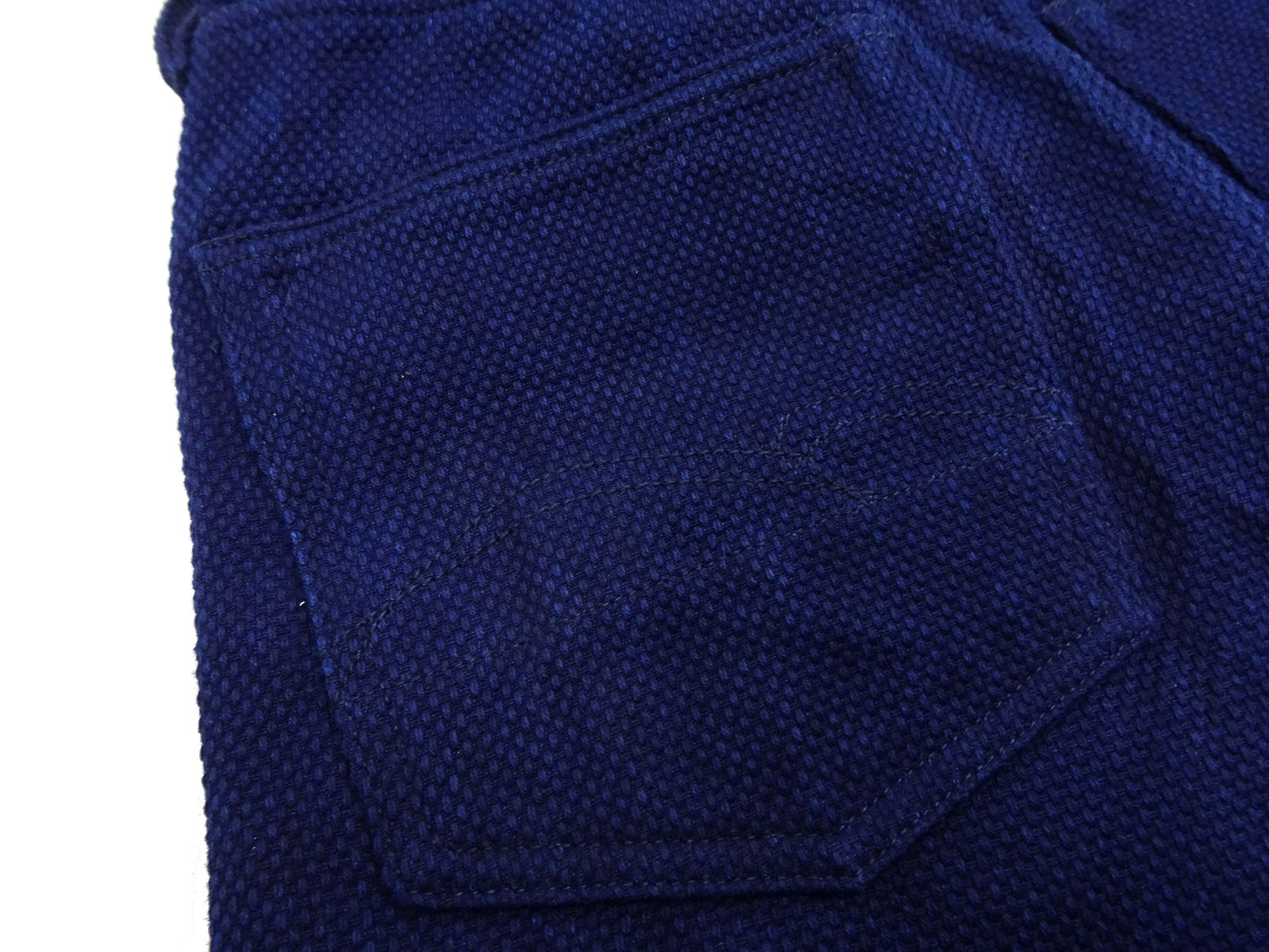 Studio D'Artisan Deep Indigo Selvedge Sashiko Jeans - 14 oz - Regular Straight - Button Fly - Made in Japan (SDA 1907 One Wash)