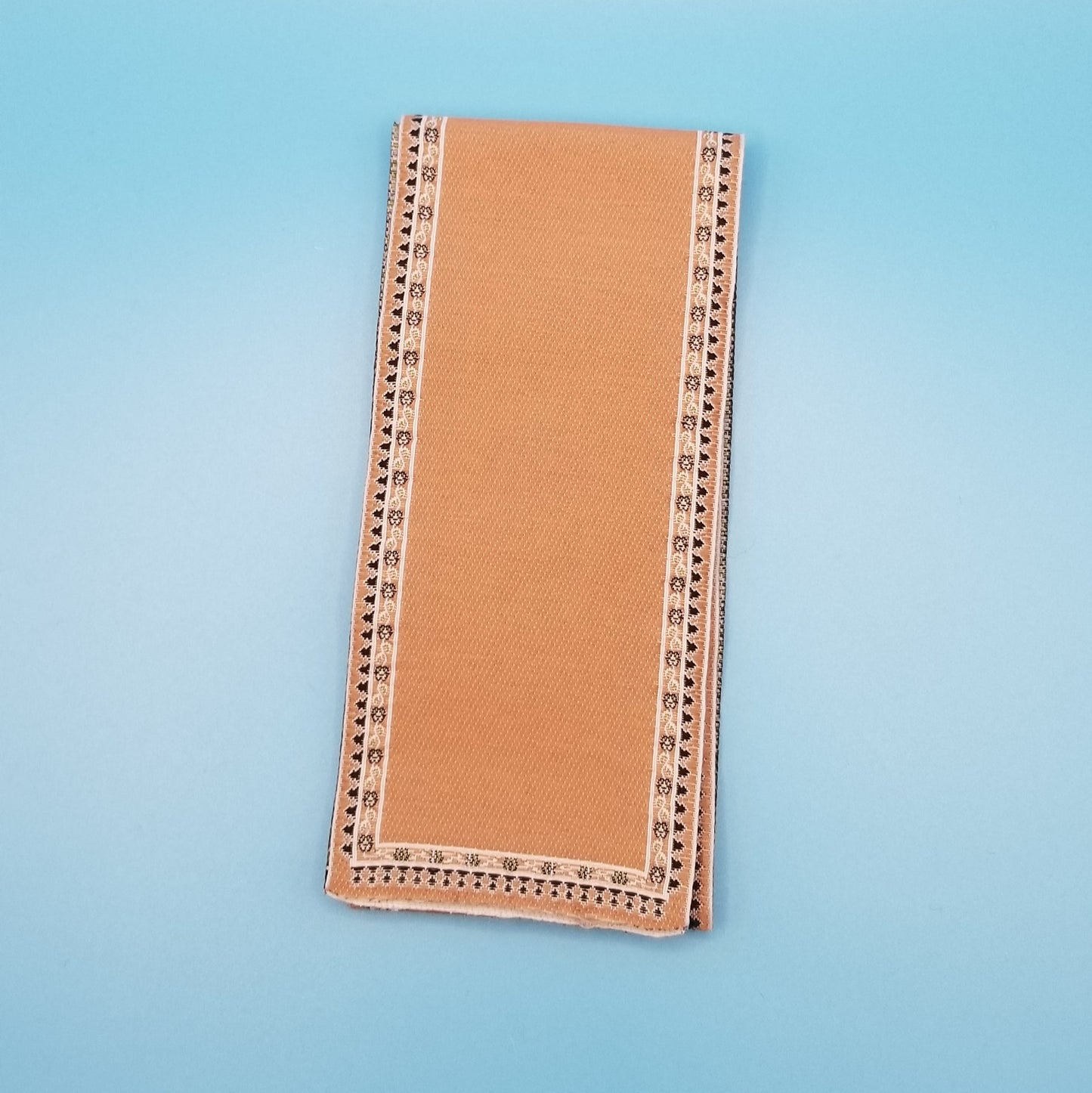 Light Rust Woven Stairway Runner for a Dollhouse - 2.5" x 24" - 1/12 Scale Miniature