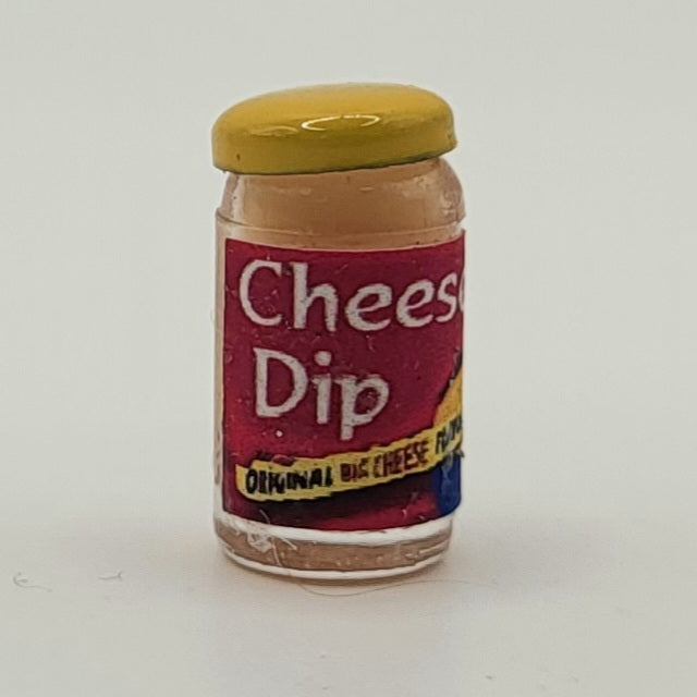 Jar of Cheese Dip - 1/12 Scale Dollhouse Miniature