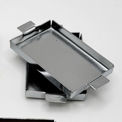 Metal Large Cake Pans - Set of 2 - 1/12 Scale Dollhouse Miniature