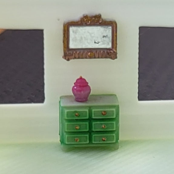 Cabinet/Mirror - 3D Printed Kit - Ivette Orellana - 1/144 Scale Dollhouse Miniature