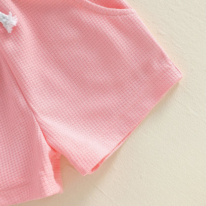 LITTLE BUNDLE OF LOVE Waffle Knit Outfit