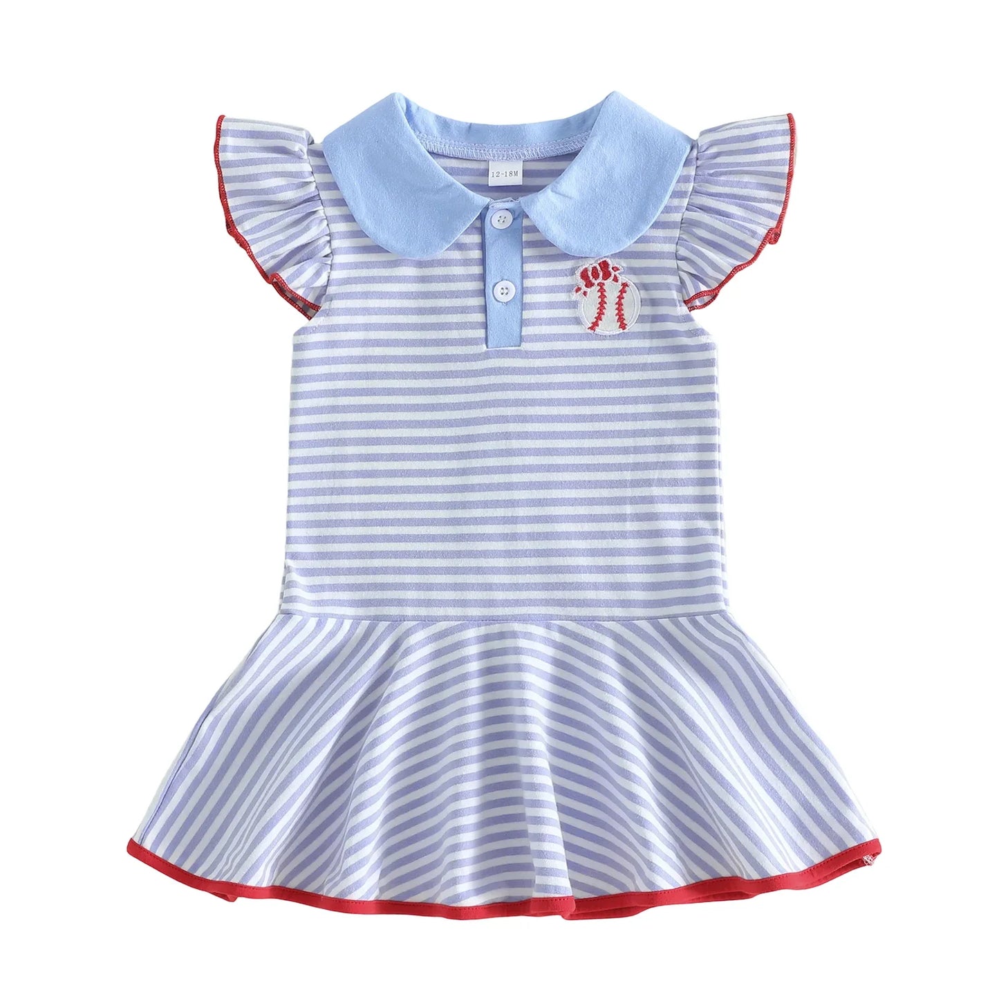 BASEBALL Striped Dress