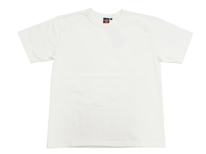 Studio D'artisan Plain T-Shirt Made from Heavyweight Loopwheeled Jersey Fabric Men's Tsuri-Ami Short Sleeve Tee 9913 Off-White