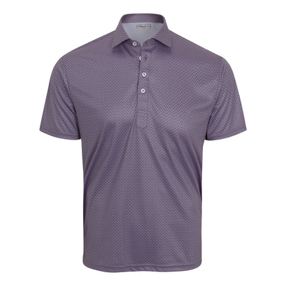 Semi-Spread Collar Polo Crest Point Grey and Pink