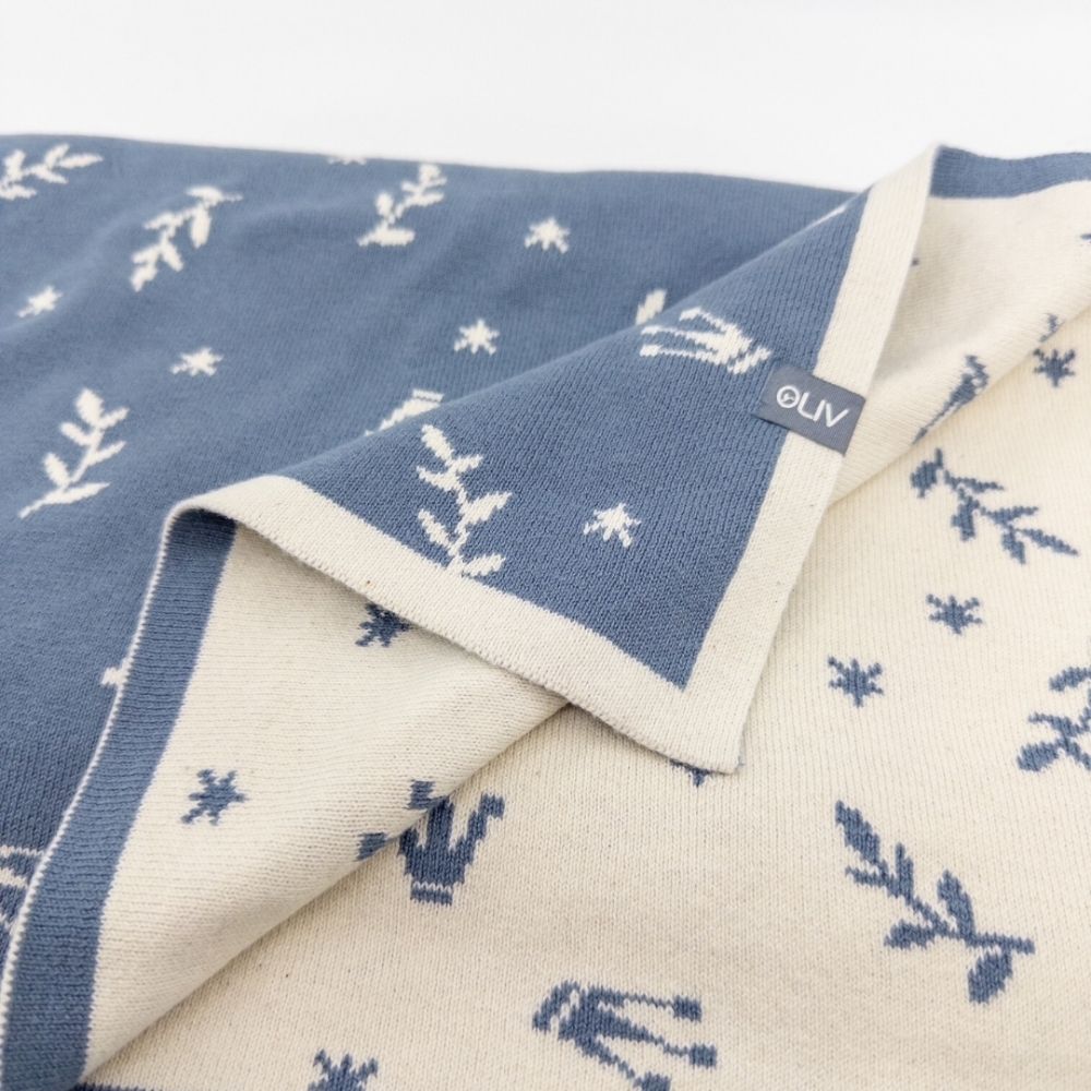 Ecovask Cot / Pram Blanket Organic Cotton
