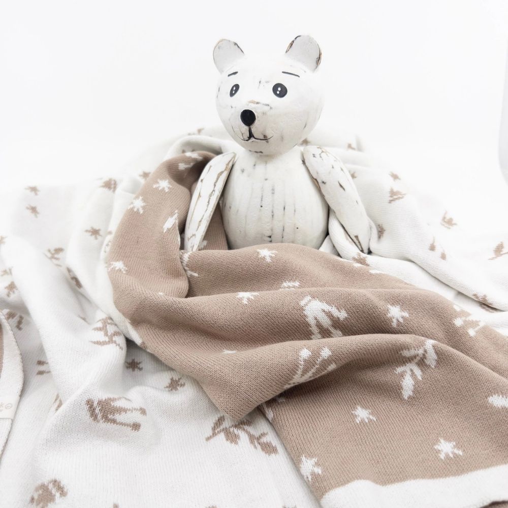 Ecovask Cot / Pram Blanket Organic Cotton