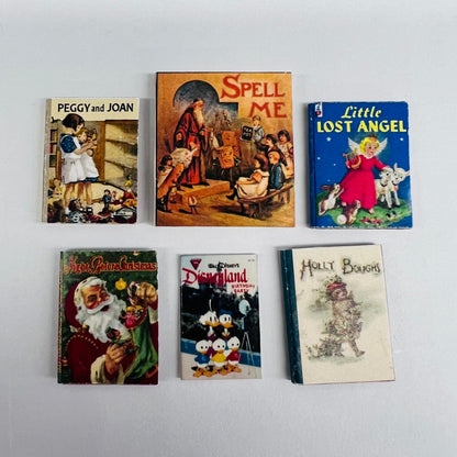 Story Books - Set of 6 - 1/12 Scale Dollhouse Miniature