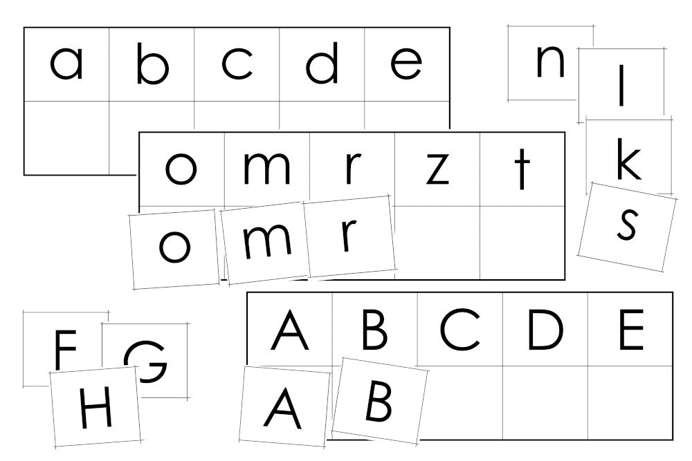 Print Lower & Upper Case Letter Matching (PDF)