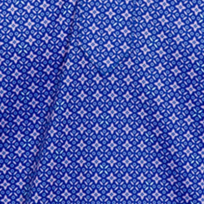 Semi-Spread Collar Polo Lattice Indigo