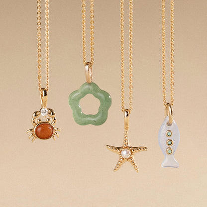 Crab Charm Necklace