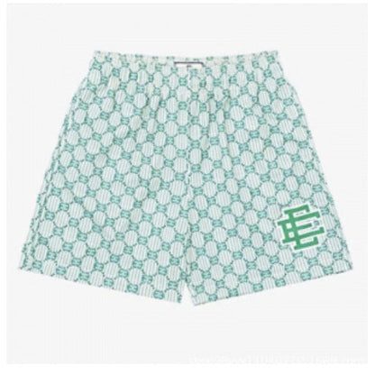 Cross-border exclusive for European code new sports mesh cloth shorts 3D digital printing trend beach pants male manufacturer wholesale