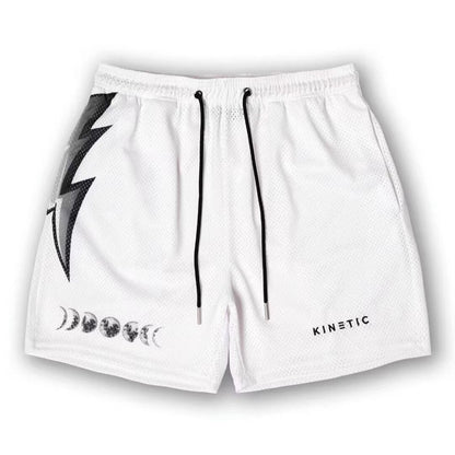 EE print shorts logo sweatpants mesh drawstring American shorts