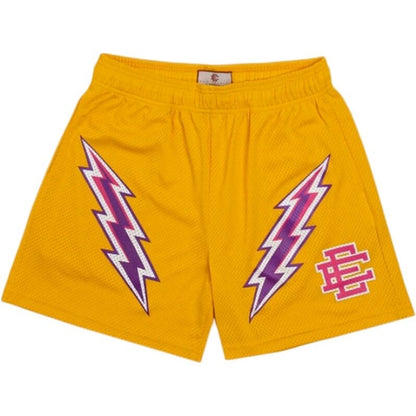 EE print shorts logo sweatpants mesh drawstring American shorts