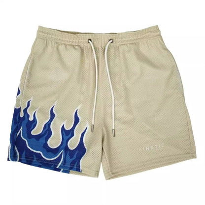 EE print shorts logo sweatpants mesh drawstring American shorts