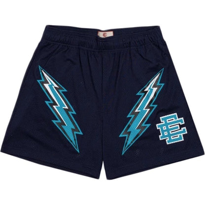 EE print shorts logo sweatpants mesh drawstring American shorts