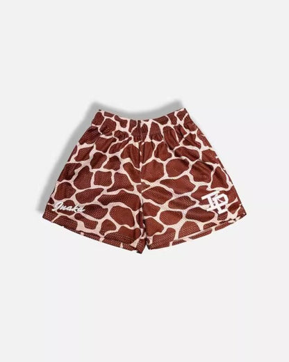 EE print shorts logo sweatpants mesh drawstring American shorts