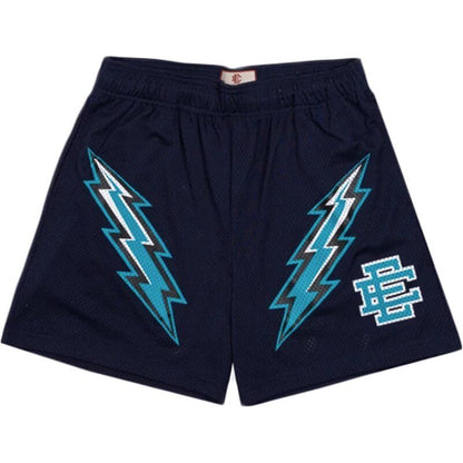 New EE American casual fitness shorts muscular men sports quarter pants mesh breathable style European and American stars with the same style
