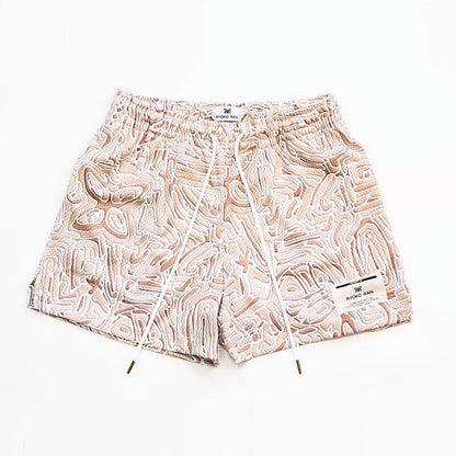 New EE American casual fitness shorts muscular men sports quarter pants mesh breathable style European and American stars with the same style