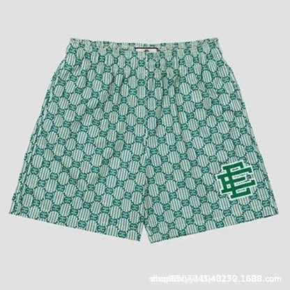 Cross-border exclusive for European code new sports mesh cloth shorts 3D digital printing trend beach pants male manufacturer wholesale