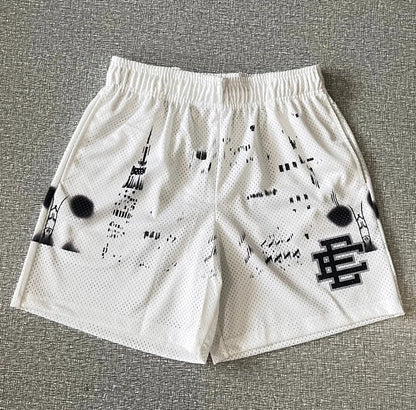 Shorts  EE Eric Emanuel Basic Shorts NEW men's casual shorts fitness sports pants summer gym workout Men Classic GYM Mesh Shorts