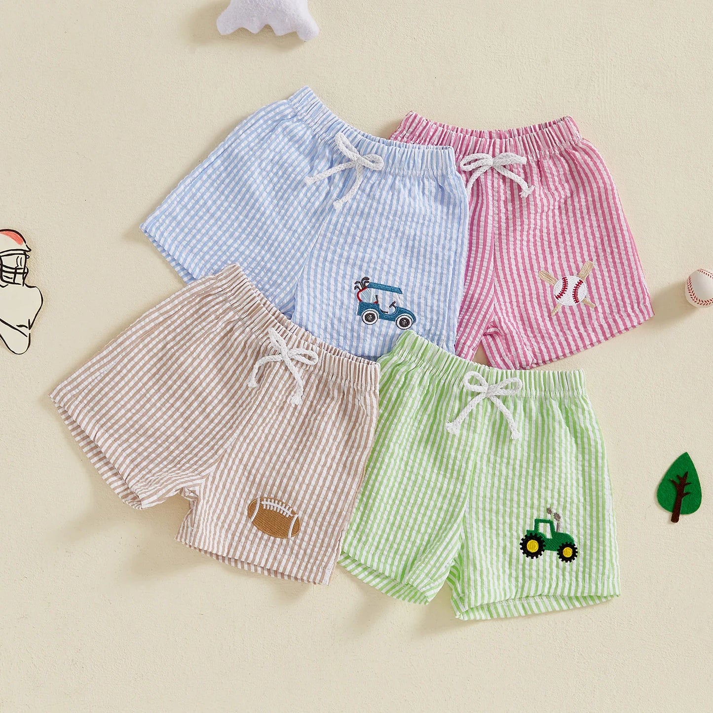 SUMMER Striped Shorts