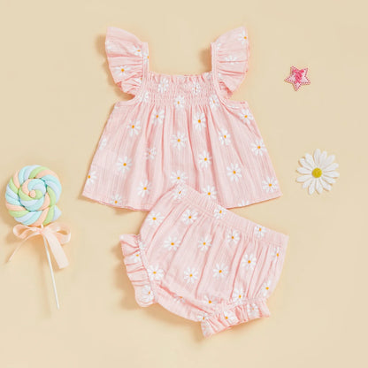 DAISY Ruffle Sleeve Outfit