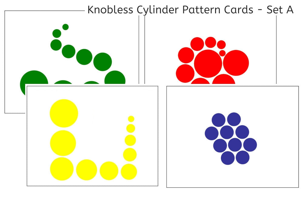 Knobless Cylinder Pattern Cards - Set A (PDF)