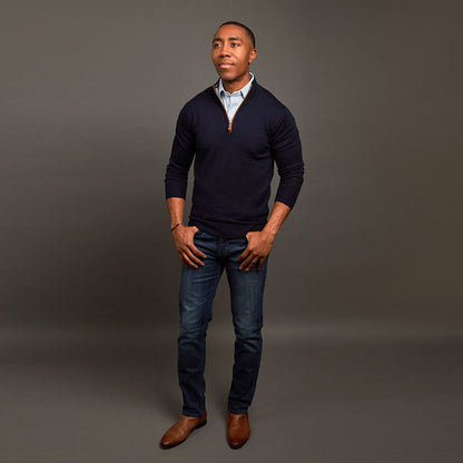 Semi-Spread Collar Polo Light Blue