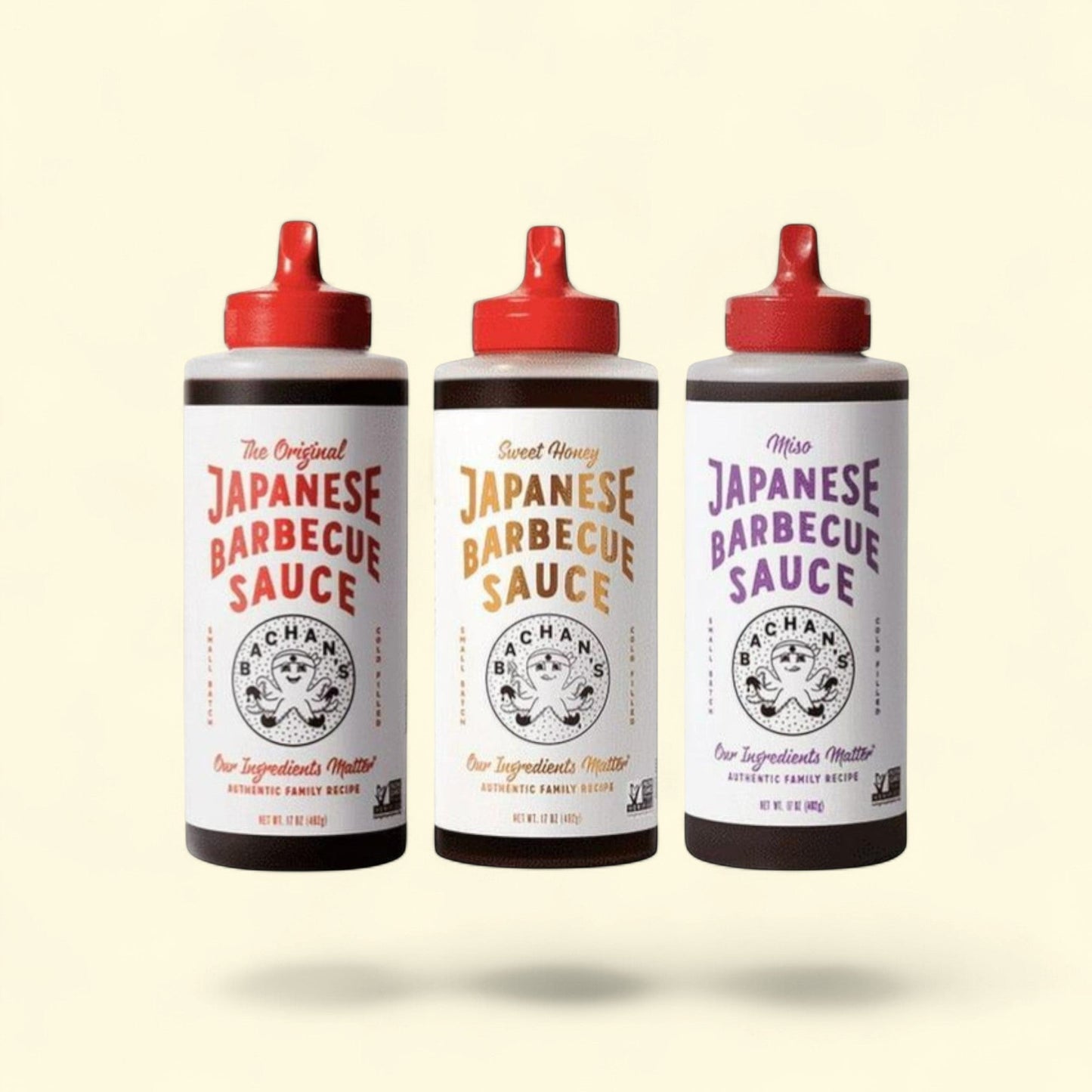 Bachan's Japanese Barbecue Sauce, 3 17 oz Bottles