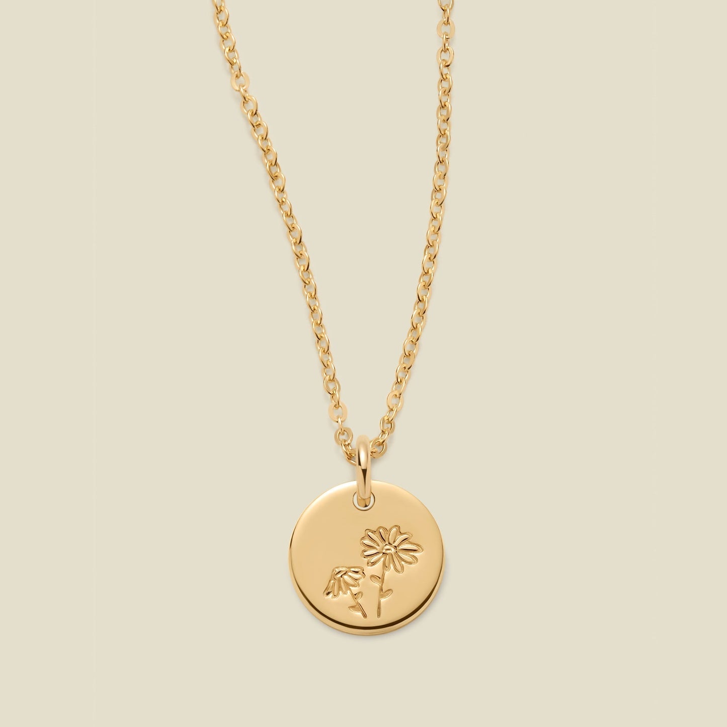 April Birth Flower Necklace
