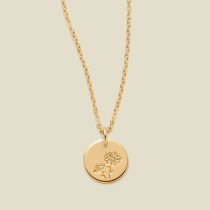 April Birth Flower Necklace