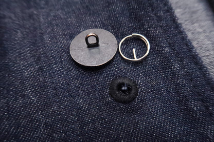 Buzz Rickson Shawl Collar Denim Jacket Men's Reproduction of US Navy Dungaree Jumper BR12744