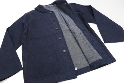 Buzz Rickson Shawl Collar Denim Jacket Men's Reproduction of US Navy Dungaree Jumper BR12744