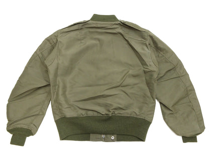 Buzz Rickson Jacket Men's L-2 Flight Jacket Plain Nylon Bomber Jacket L2 BR15125 Olive Drab