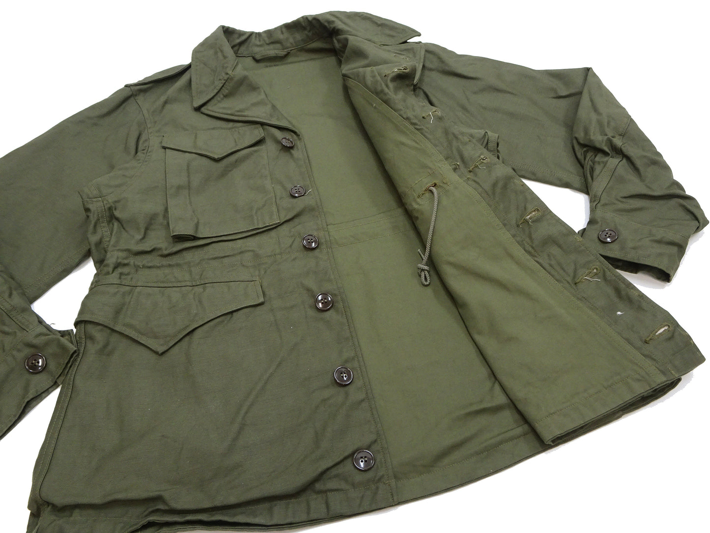 Buzz Rickson Jacket Men's Reproduction of M-1943 Field Jacket US Army M-43 BR15410 Olive
