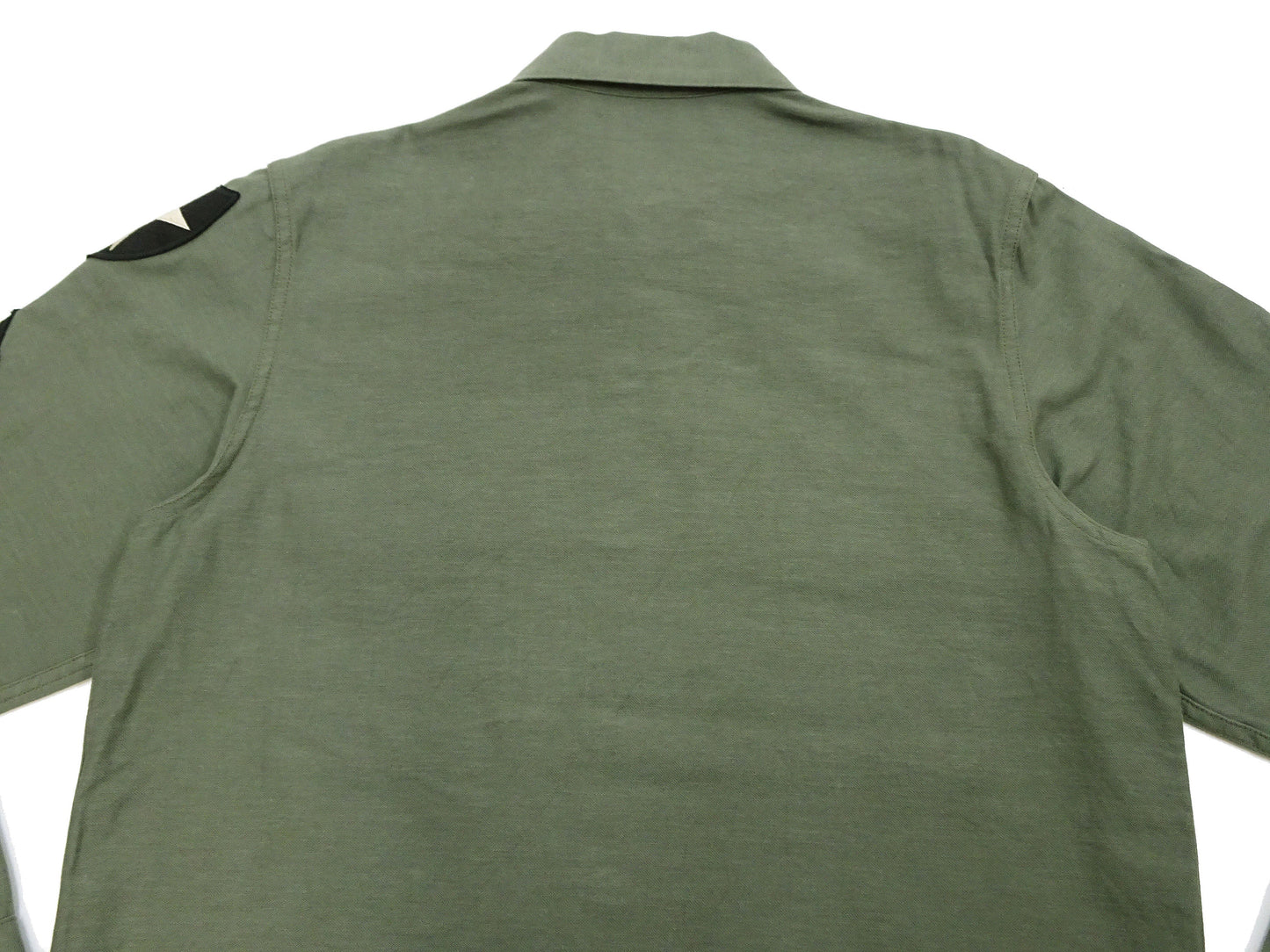 Buzz Rickson Men's U.S. Army OG-107 Utility Shirt with Patches (Relaxed Fit) - John Lennon Model Reproduction - Made in Japan (BR29586 Olive)