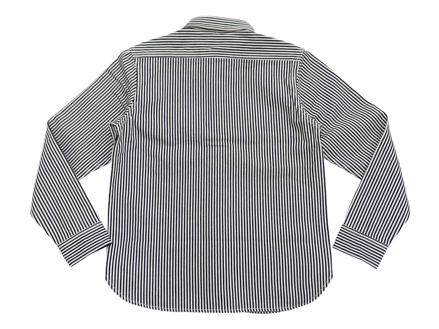 Studio D'artisan Men's 14 oz. Heavyweight Hickory Stripe Long Sleeve Work Shirt, 100% Cotton, Made in Japan (SDA D5335H)