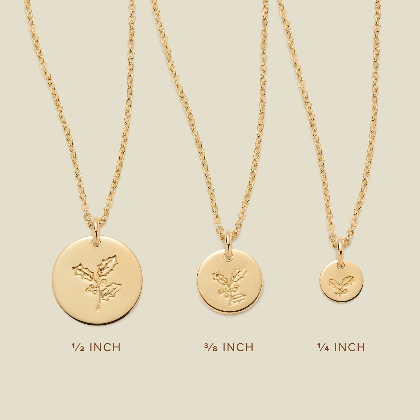 December Birth Flower Necklace