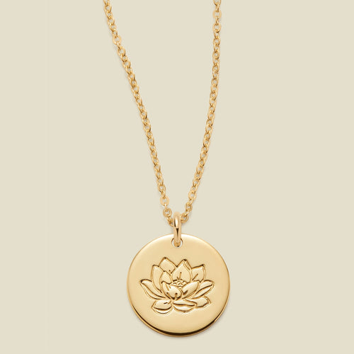 July Birth Flower Necklace
