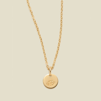 July Birth Flower Necklace