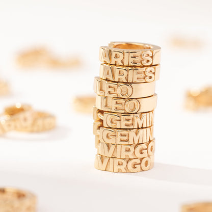 Leo Huggie Hoop Earrings | Final Sale