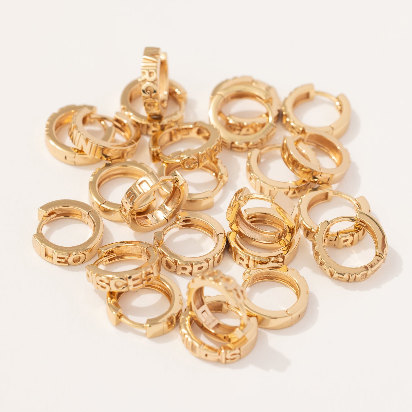 Libra Huggie Hoop Earrings | Final Sale