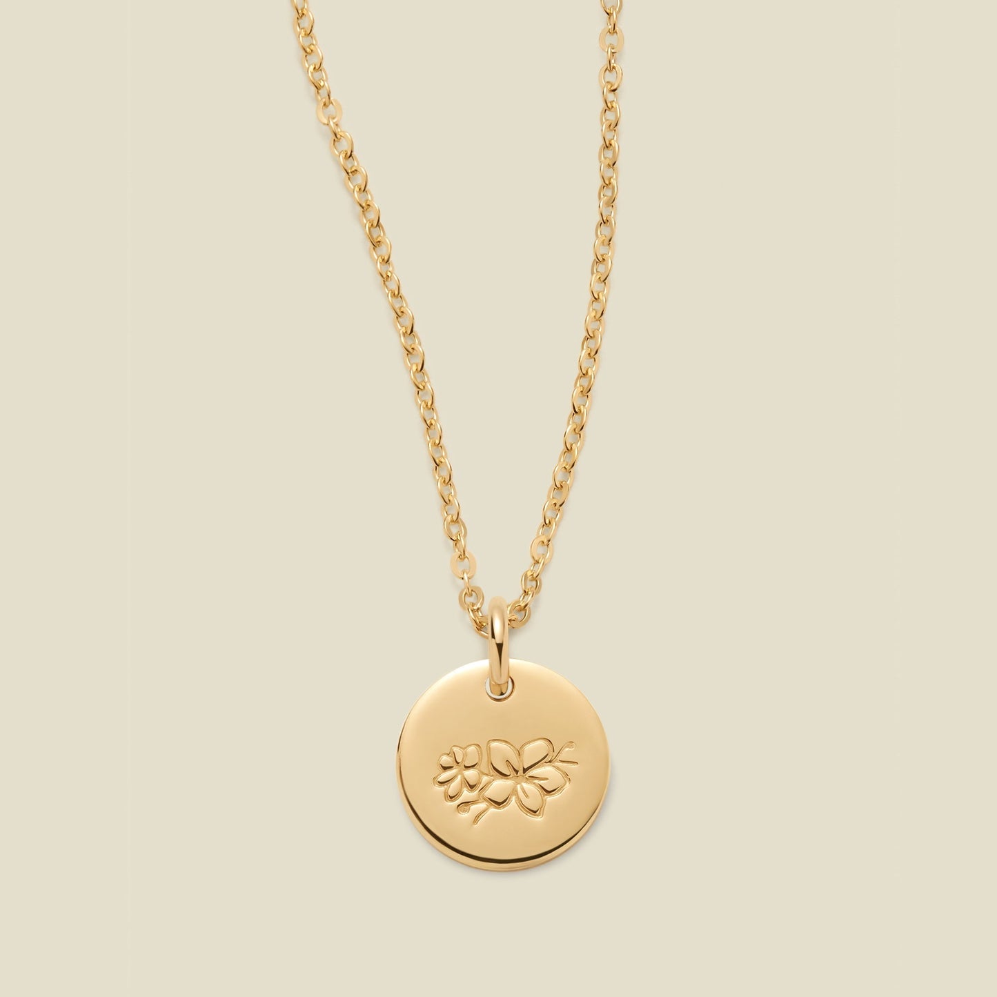 March Birth Flower Necklace